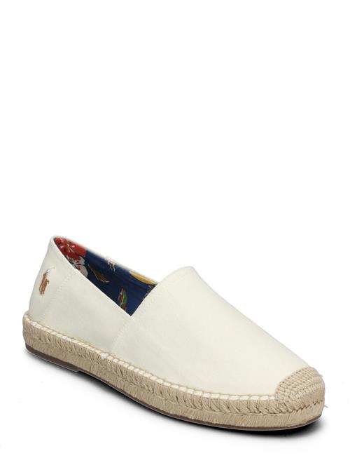 Cevio Washed Canvas Espadrille Polo Ralph Lauren Cream