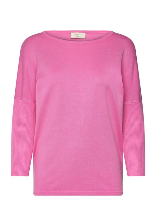 Pullover From Freequent In A Soft, Fine-Knit Material. The Pullover Has A Simple FREE/QUENT Pink