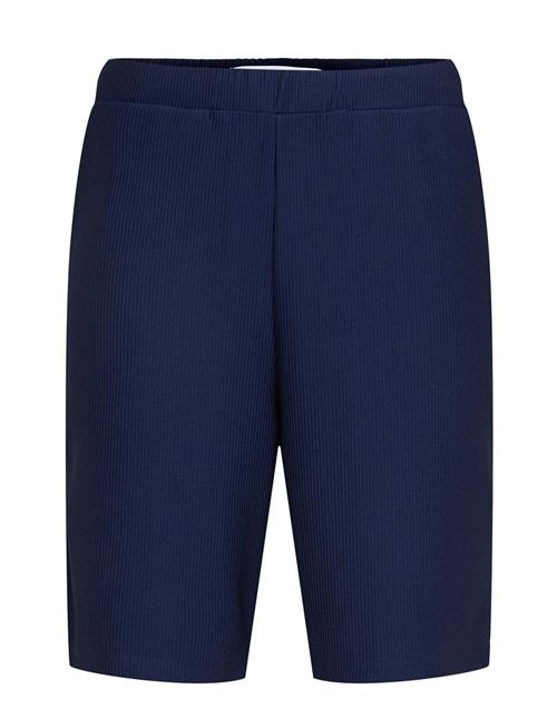 Slhloose-Plisse Shorts Ex Selected Navy