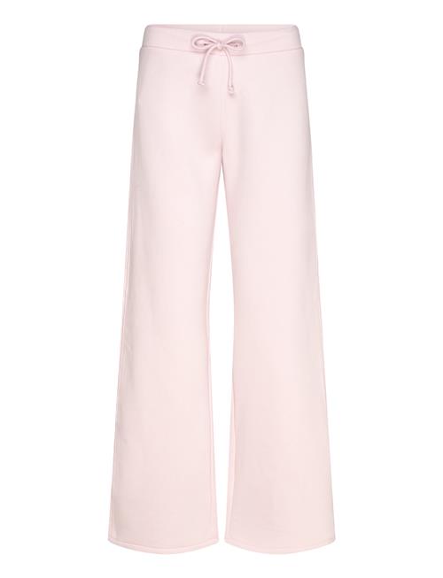 Wideleg Cotton Joggers Mango Pink