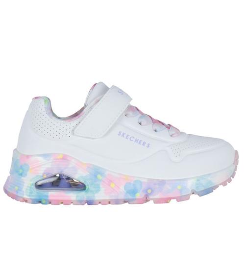 Skechers Sko - Uno Gen 1 - Fresh Blooms - Hvid/Multi