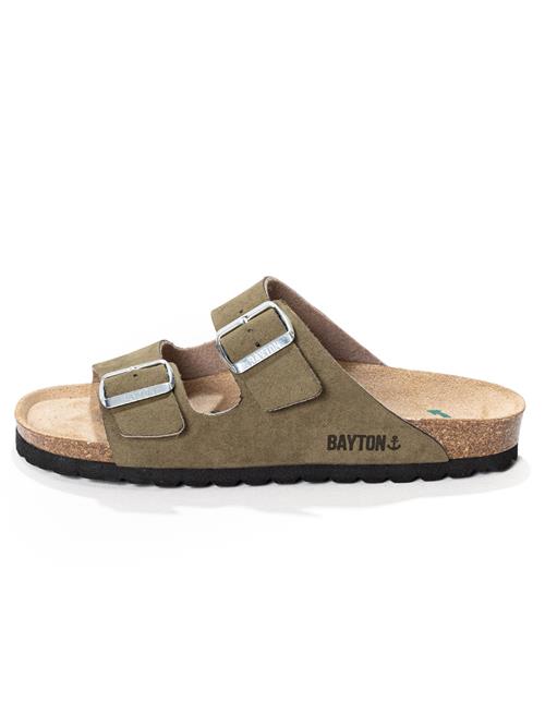 Bayton Pantoletter 'Athena'  beige / khaki / sort / sølv