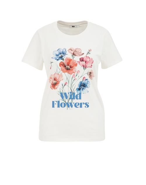 Se WE Fashion Shirts  lyseblå / gammelrosa / melon / hvid ved About You