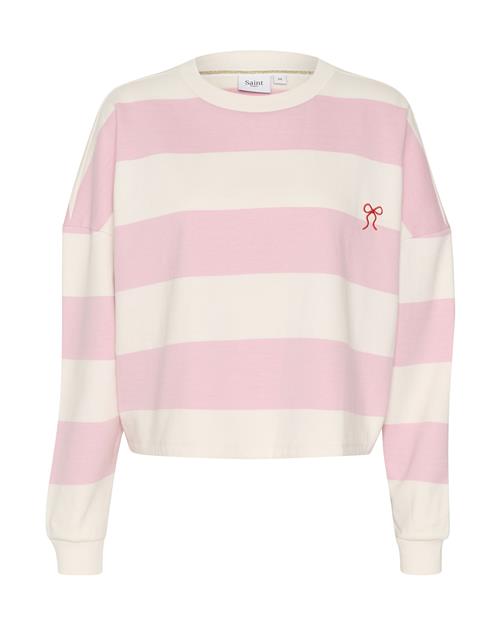 Se SAINT TROPEZ Sweatshirt  rosé / offwhite ved About You