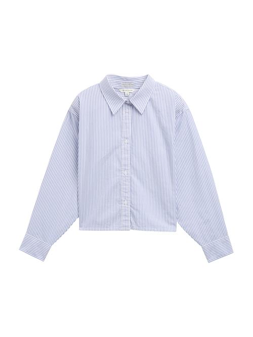 TOM TAILOR Bluse  himmelblå / hvid