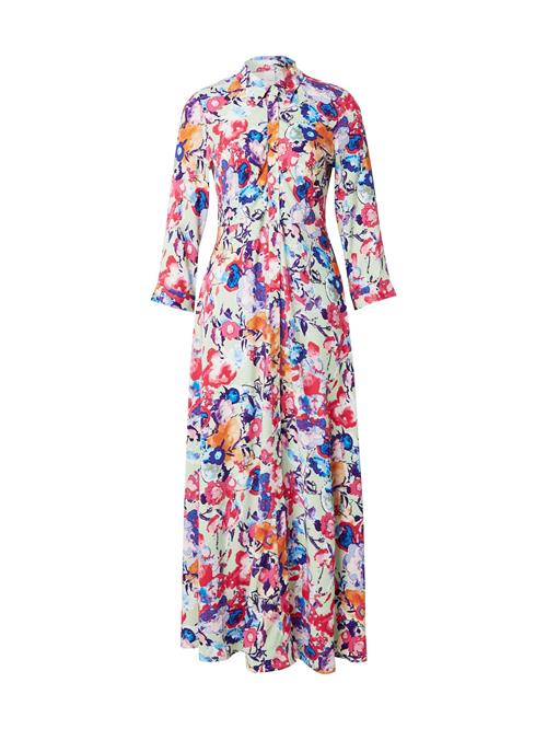 YAS Kjole 'YASSAVANNA'  indigo / pastelgrøn / orange / fuchsia