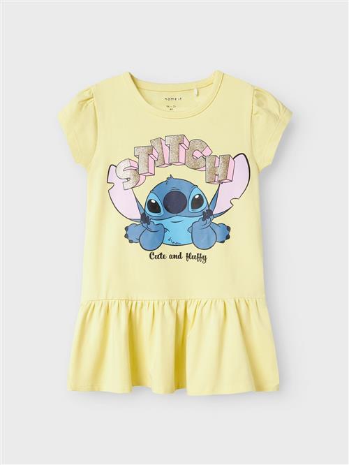 NAME IT Kjole 'NMFFoda Stitch'  blå / gul / guld / lyserød