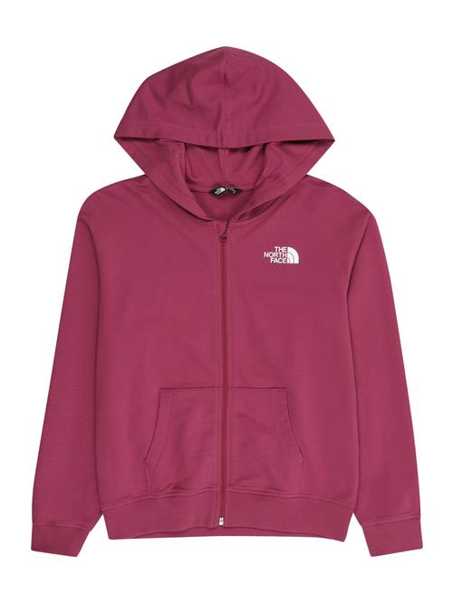 THE NORTH FACE Sportssweatjakke  bær / hvid