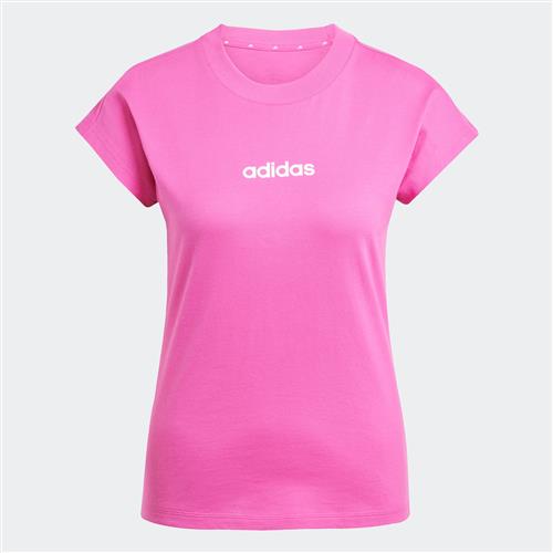 ADIDAS SPORTSWEAR Funktionsbluse 'Essentials Linear'  pink / hvid