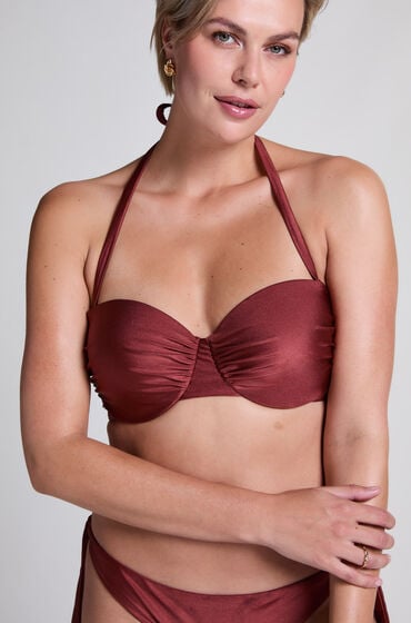 Hunkemöller Dune bandeau-bikinitop rød