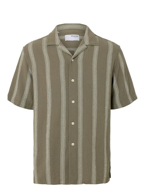 Slhrelaxed-Sal Ss Shirt Resort W Selected Homme Green