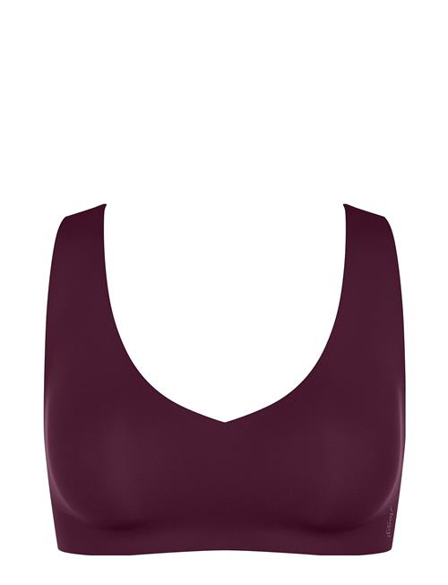 Se Sloggi Zero Feel 2.0 Bralette Sloggi Burgundy ved Booztlet