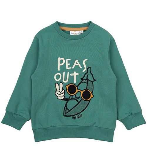 Se The New Siblings Sweatshirt - TnstNikolos - Bottle Green m. Brod ved KidsWorld