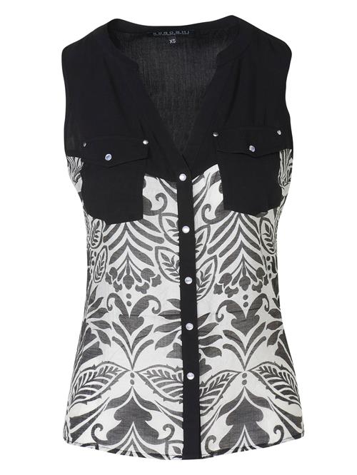 KOROSHI Bluse  sort / hvid