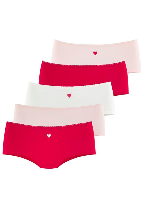 LASCANA Panty  pink / rød / offwhite