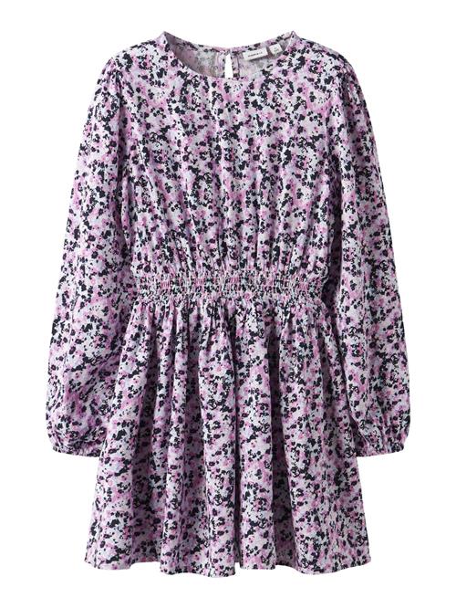 NAME IT Kjole  lyseblå / pink / sort / hvid