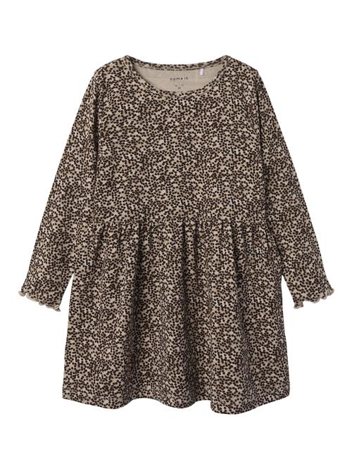 NAME IT Kjole  kit / mørkebeige / sort