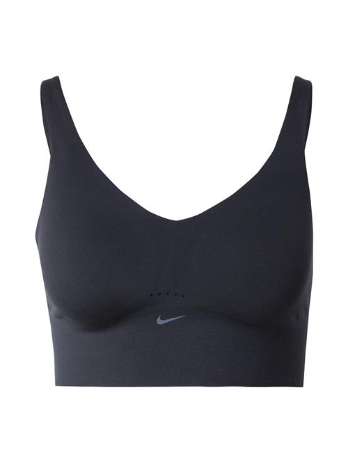 NIKE Sports-BH 'Alate'  grå / sort