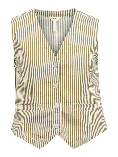 OBJECT Vest 'OBJMollie'  oliven / hvid