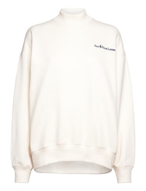 Logo Fleece Mockneck Polo Ralph Lauren White