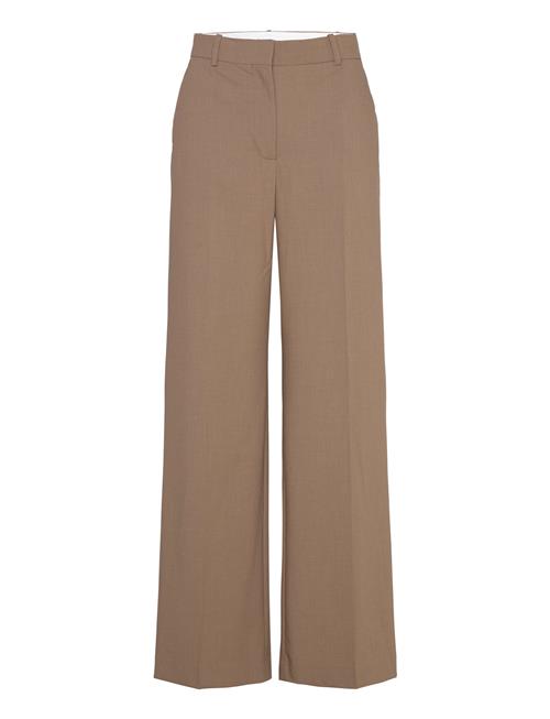 Pleated Suit Trousers Mango Brown