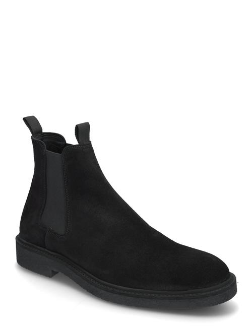 Se Biaerik Chelsea Boot Oily Suede# Bianco Black ved Booztlet