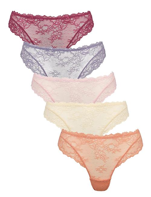 Se Lace String 5-Pack Missya Patterned ved Booztlet