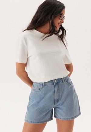 Pieces Pcabbi Mw Shorts Light Blue Denim XS