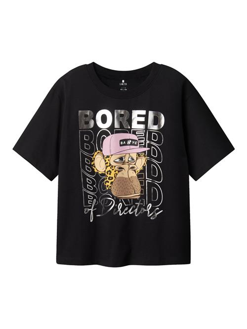 NAME IT Shirts 'Fabrina Bored Ape'  blandingsfarvet / sort