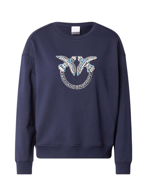 PINKO Sweatshirt  lyseblå / mørkeblå / sølv