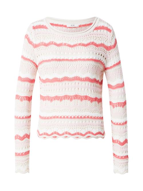 JDY Pullover 'JDYSUN LAY'  creme / hindbær / pastelpink