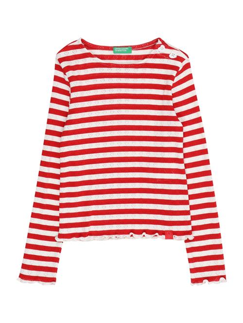 UNITED COLORS OF BENETTON Bluser & t-shirts  rød / hvid