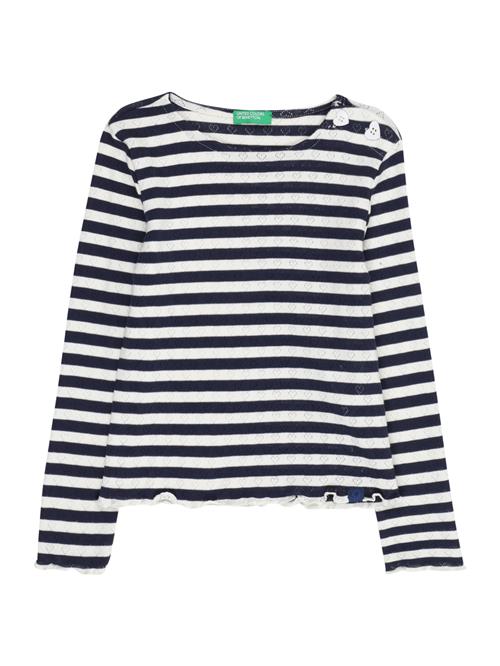 UNITED COLORS OF BENETTON Bluser & t-shirts  marin / hvid