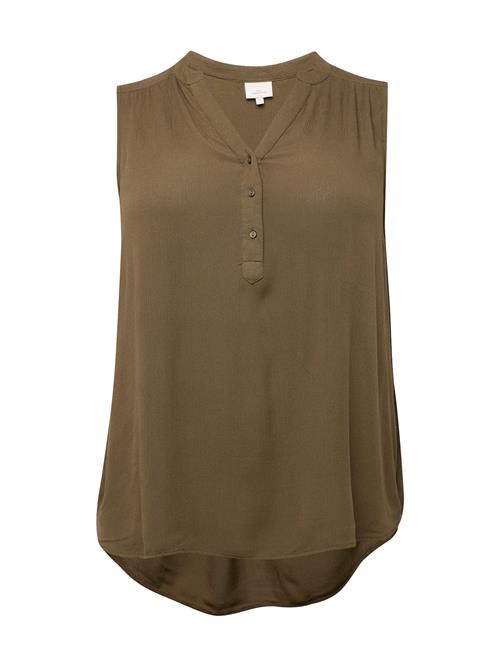 Se ONLY Carmakoma Bluse 'CARJETTE'  mørkegrøn ved About You