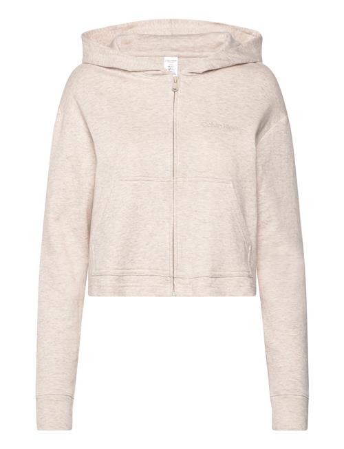 Se Full Zip Hoodie Calvin Klein Beige ved Booztlet