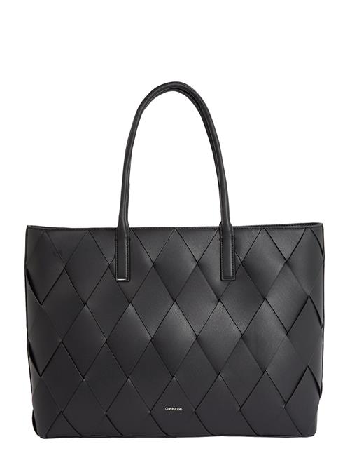 Ck Woven Medium Shopper Calvin Klein Black