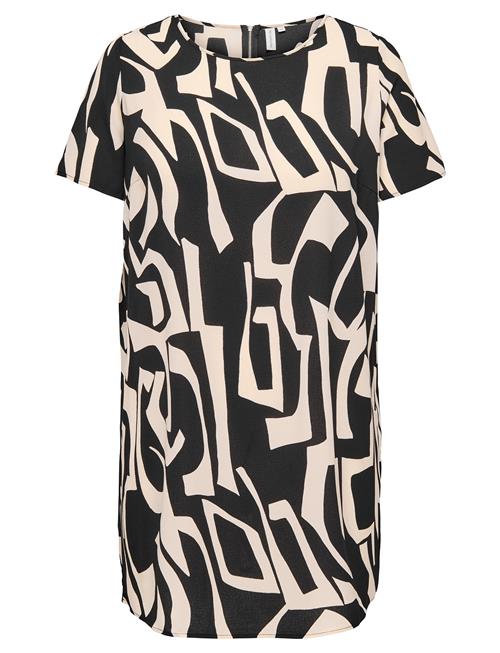 Carlux Ss Tunic Dress Wvn ONLY Carmakoma Black