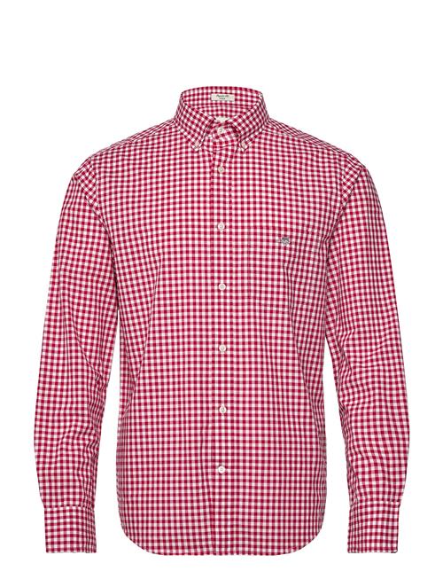 Reg Poplin Gingham Shirt GANT Red