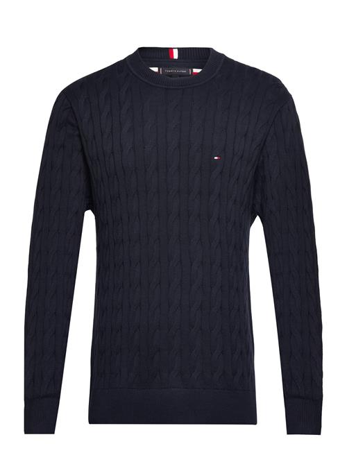 Classic Cotton Cable Crew Neck Tommy Hilfiger Navy