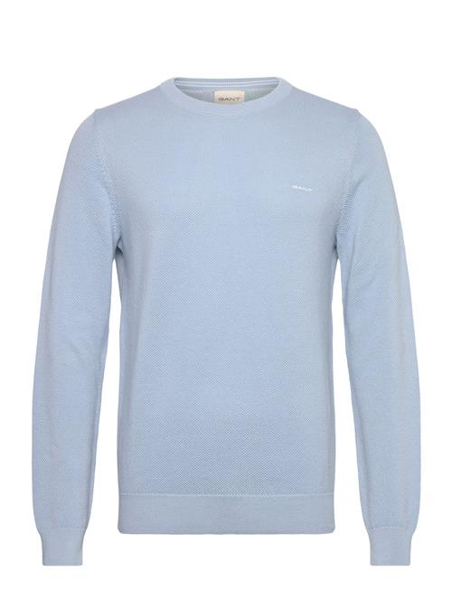 Cotton Pique C-Neck GANT Blue