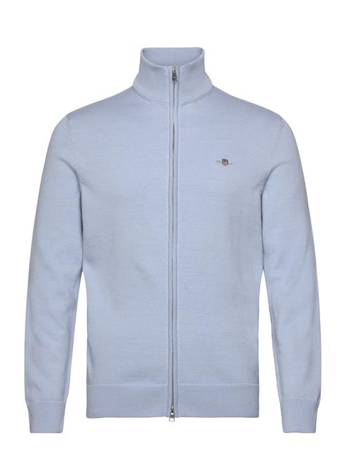 Casual Cotton Zip Cardigan GANT Blue