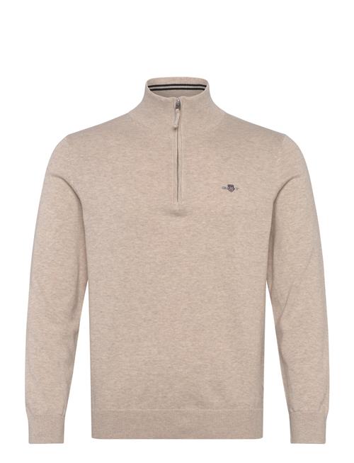 Classic Cotton Half Zip GANT Cream