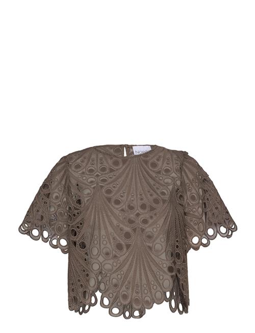 Se Kezzie Blouse Noella Brown ved Booztlet