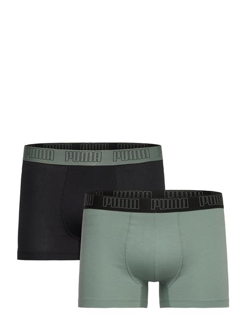 Se Puma Men Everyday Trunks 2P PUMA Green ved Booztlet