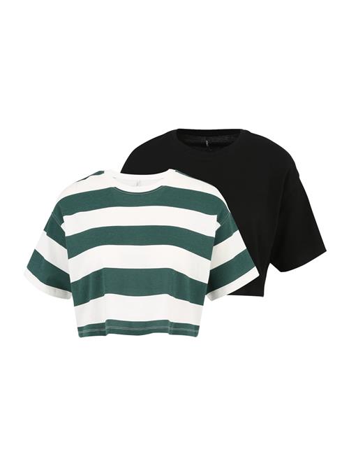 Only Petite Shirts 'MAY'  grøn / sort / hvid