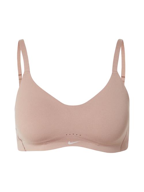NIKE Sports-BH 'ALATE MINIMALIST'  nude / lysegrå
