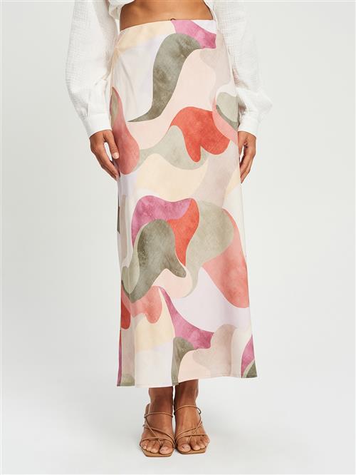 St MRLO Nederdel 'NEWPORT'  nude / oliven / lilla / rosé / rød