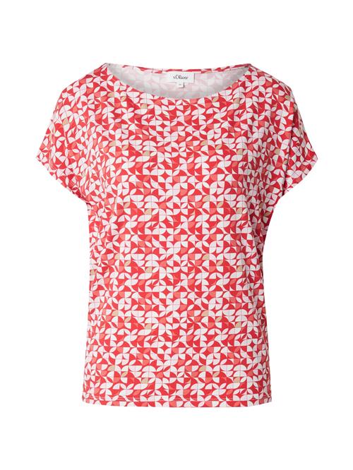 s.Oliver Shirts  rød / offwhite