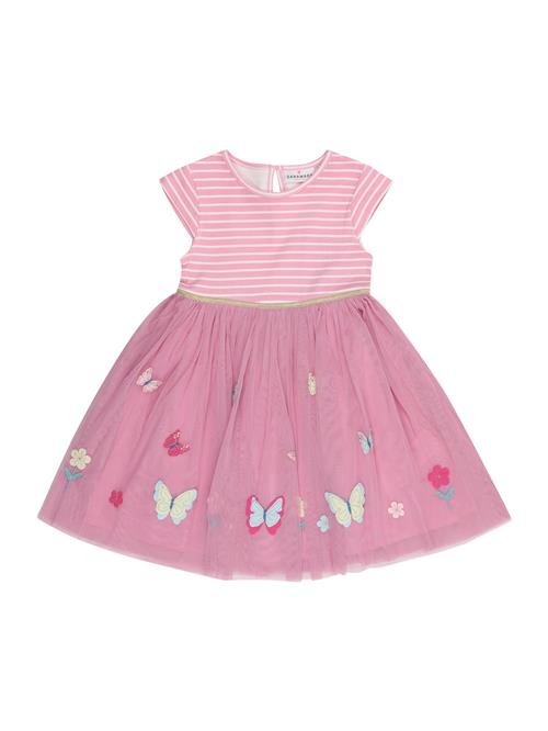 Danamade Kjole  lysegrøn / pink / lys pink / offwhite