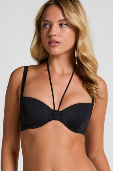 Hunkemöller Formstøbt bøjle-bikinitop Luxe sort